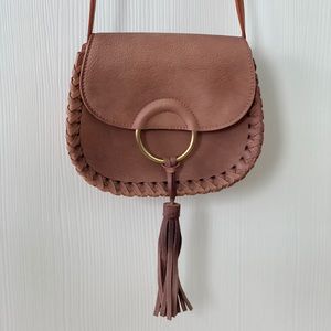 Anthropologie Western Ring Saddle Bag